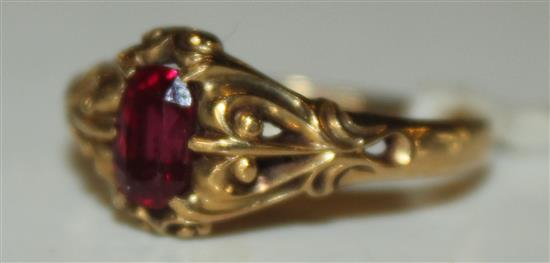 Victorian ruby ring